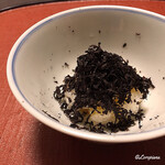 御料理 寺沢 - 国産ﾄﾘｭﾌと卵かけ飯蒸し