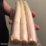 御料理 寺沢 - 立派な太さのﾎﾜｲﾄｱｽﾊﾟﾗ