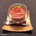御料理 寺沢 - ﾄﾁｵﾄﾒとﾁｮｺﾚｰﾄ味のﾌﾞﾗﾝﾏﾝｼﾞｪ