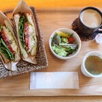 Marche＆Cafe hana・yasai - ホットサンドセット