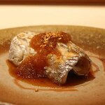 鮨 しみづ - 太刀魚炙りアップ