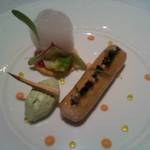 ラ・ベ - 毛蟹のカネロニ、アボカドクリーム、秋野菜のタルト♪