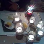 ラ・ベ - お誕生祝いのキャンドルサービス♪プレートには私からのメッセージが♪