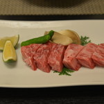 和食処 花いずみ - 強肴　信州和牛と秋野菜の石焼