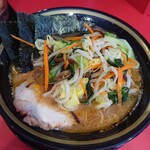 ラーメン 環2家 - 女房の 麺少なめ 野菜畑 ♪