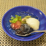 和食処 花いずみ - 水菓子　果物ゼリー掛け