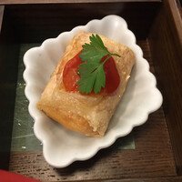 日本料理 華厳 - 湯葉チーズ揚げ