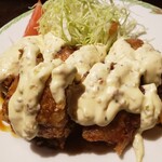 hide’s dining 遊 - チキン南蛮。でかい。
