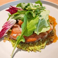Bistro NOHGA  - 仔羊のコンフィ グリーンのクスクスとルッコラ