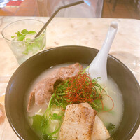 イベリコ・バル 門仲 - 塩ラーメンとノンアルモヒート イベリコ・バル 門仲 - 塩ラーメンとノンアルモヒート