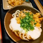 Momoyama Tei Udon Dou - とろろぶっかけ+玉ねぎかき揚げ