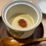 鮨 子都菜 - 茶碗蒸し　梅肉