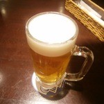 ビアーズテーブル ケラケラ - 中生（サッポロドラフト：550円）