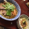伊豆あまからや - 料理写真:スパイス醤油ラーメン＋わさび農家の本生わさび飯！