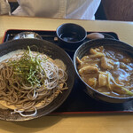 Soba Tenpura Yuian - 2021年5月。カレー丼とミニ蕎麦セット968円。蕎麦は出羽かおりで。
