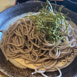 蕎麦 天ぷら 結庵 - 2021年5月。セットのざるそば。出羽かおり。