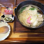 なでしこ - おおわにレトロポーク塩麴鍋うどん　800円