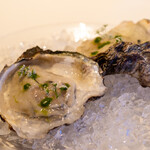 レストラン オオツ - 2021.5 島根天然岩牡蠣 岩牡蠣とエシャロットのムース 柑橘類のゼリー