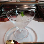 お肉屋 けいすけ 三男坊 - 獺祭のグラニテ