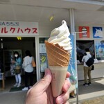 ミルクハウス - ソフトクリーム￥350味はめっちゃ濃厚