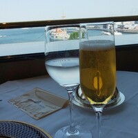 パノラミックレストラン ル・ノルマンディ - 酒類の提供ができないためシャンパン風リンゴジュース