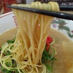 中華そば 花京 - 麺アップ 細麺と中華麺選べます