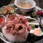 ペパカフェ・フォレスト - ランチの豚肉のトロトロ煮（正式名忘れちゃいました；）￥１１００