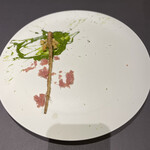 プレゼンテ スギ - 出会いとヒラメキ①
      無農薬ほうれん草の根ロースト イタリア生ハム クルトン ほうれん草葉のソース