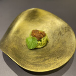 プレゼンテ スギ - 本日のパスタ
      クレソンパスタ 鹿モモ 自家製フカヒレ 筍 雪の下