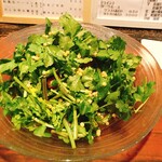 純米酒とお出汁 雲母 - 有機パクチーのそば和え