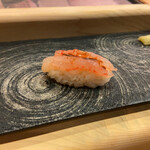 鮨 大門 - 3貫目.甘エビ昆布〆