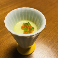 柿安 料亭本店 - アスパラガスの冷製ムース