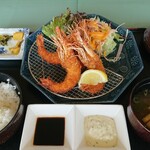 新市クラシックゴルフクラブ - 有頭エビフライ定食 追加350円