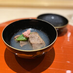 肉屋 雪月花 NAGOYA - 松阪牛のタン 淡路のタマネギのすり流し