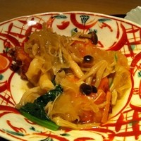 霞庭 まつばら - 秋鮭の唐揚げ野菜あんかけ