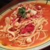 プリモピアット - 海老と小柱と烏賊とアサリのトマトスープ