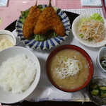 和食処 もと木 - アジフライ定食880円