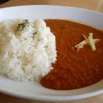 Rokaru Indhia - カレーランチ1,000円税込のチキンキーマカレー辛さ2倍