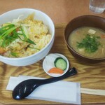 小さな食堂 ヒロ - 海老卵とじ天丼 (税込)500円 (2021.05.10)