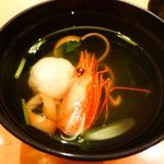 奴寿司 - セット寿司には、椀ものが付いて来ます