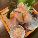 和芯 - 料理写真:活き造り　かわはぎ