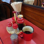 山田屋 - 卓上調味料。ラー油が渋い！