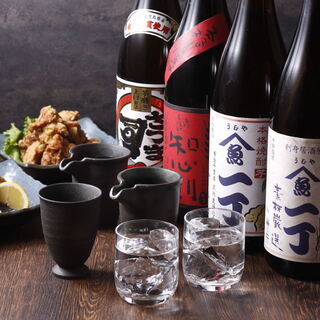 [Carefully selected alcohol] A wide variety of local sake and shochu that go perfectly with fresh sashimi