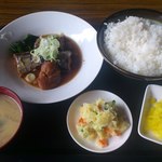 市場食堂　楽まる - さんま梅煮定食￥500