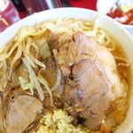 ラーメン二郎 - ラーメン小＋ニンニク多め＋白ネギ