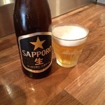 Menya Saichi - サッポロ瓶ビール５００円