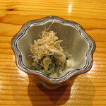 玄斎 - 和え物～クラゲと大徳寺麩と胡瓜の入った胡麻酢和え