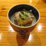 玄斎 - 豚足の煮凝り 酢味噌