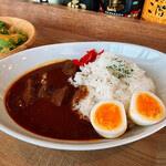 串焼き やきとり ヤゲン - 牛タンカレーゆで卵トッピング