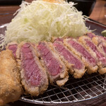 とんかつ薩摩 - 牛カツ アップ